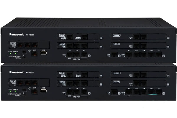 Tổng đài IP Panasonic NS300 (6 trung kế analog - 56 máy nhánh analog-2 máy nhánh số)